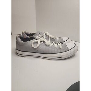 Converse Chuck Taylor All Star Madison Low Top Size 10 Gray Canvas Floral Inside